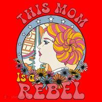 This Mom Is A Rebel Mom Mothers Day Santa Hat thumb 1