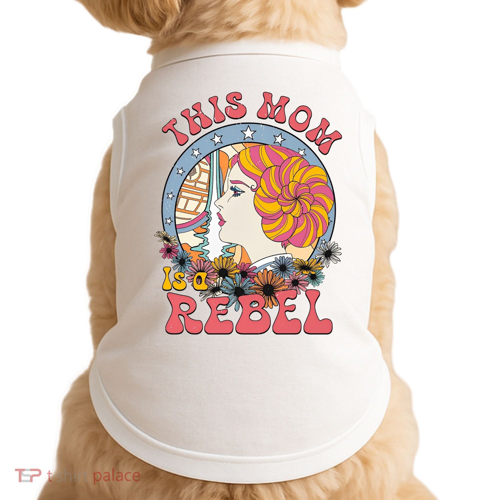 This Mom Is A Rebel Mom Mothers Day Doggie Tank
