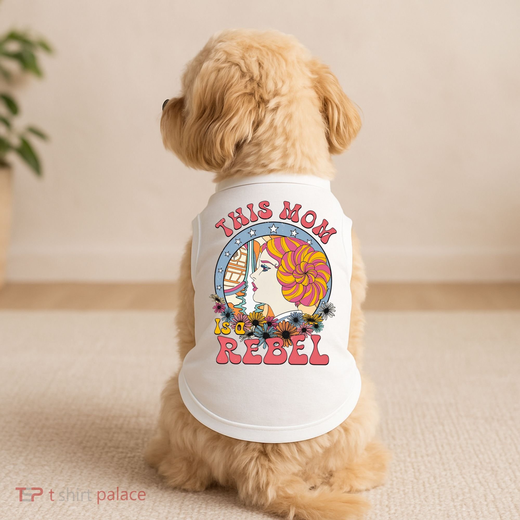 This Mom Is A Rebel Mom Mothers Day Doggie Tank