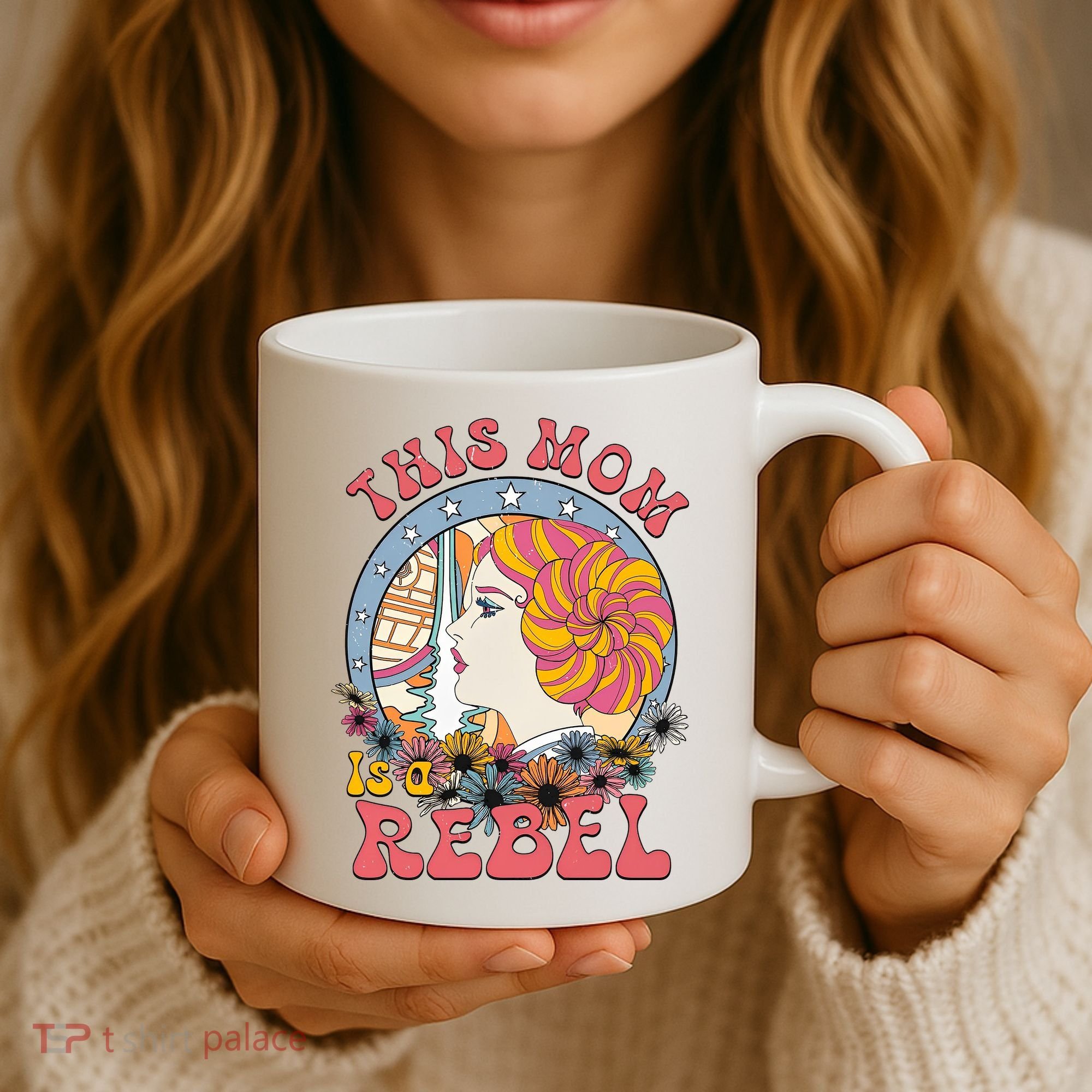 This Mom Is A Rebel Mom Mothers Day Coffee Mug