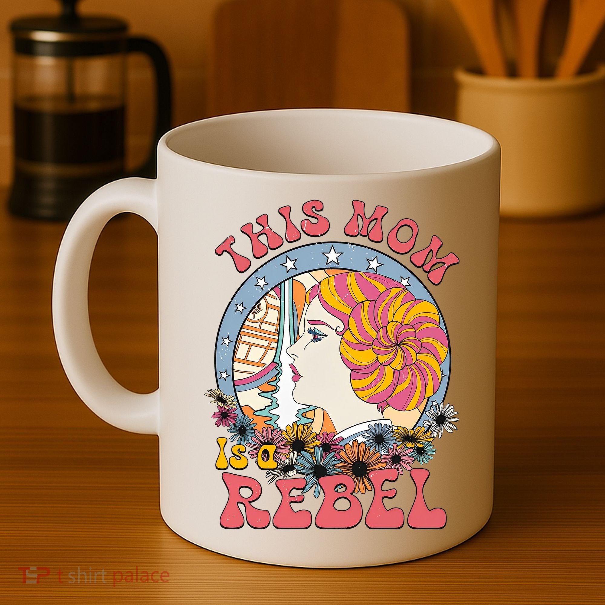 This Mom Is A Rebel Mom Mothers Day Coffee Mug