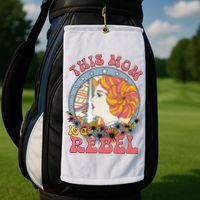This Mom Is A Rebel Mom Mothers Day Golf Towel thumb 2
