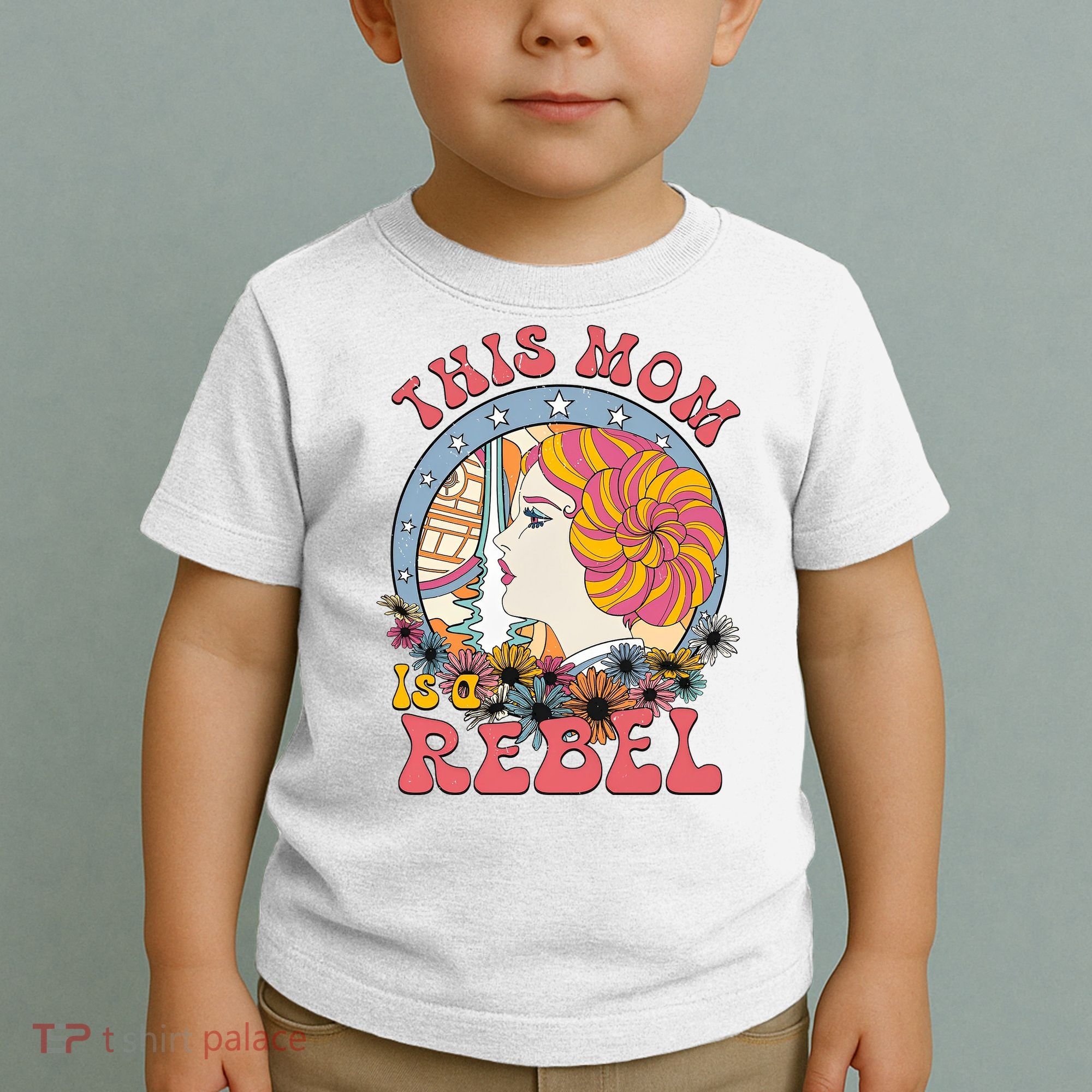 This Mom Is A Rebel Mom Mothers Day Toddler T-Shirt