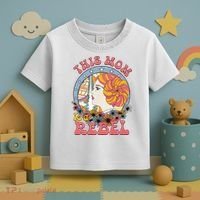 This Mom Is A Rebel Mom Mothers Day Toddler T-Shirt thumb 3