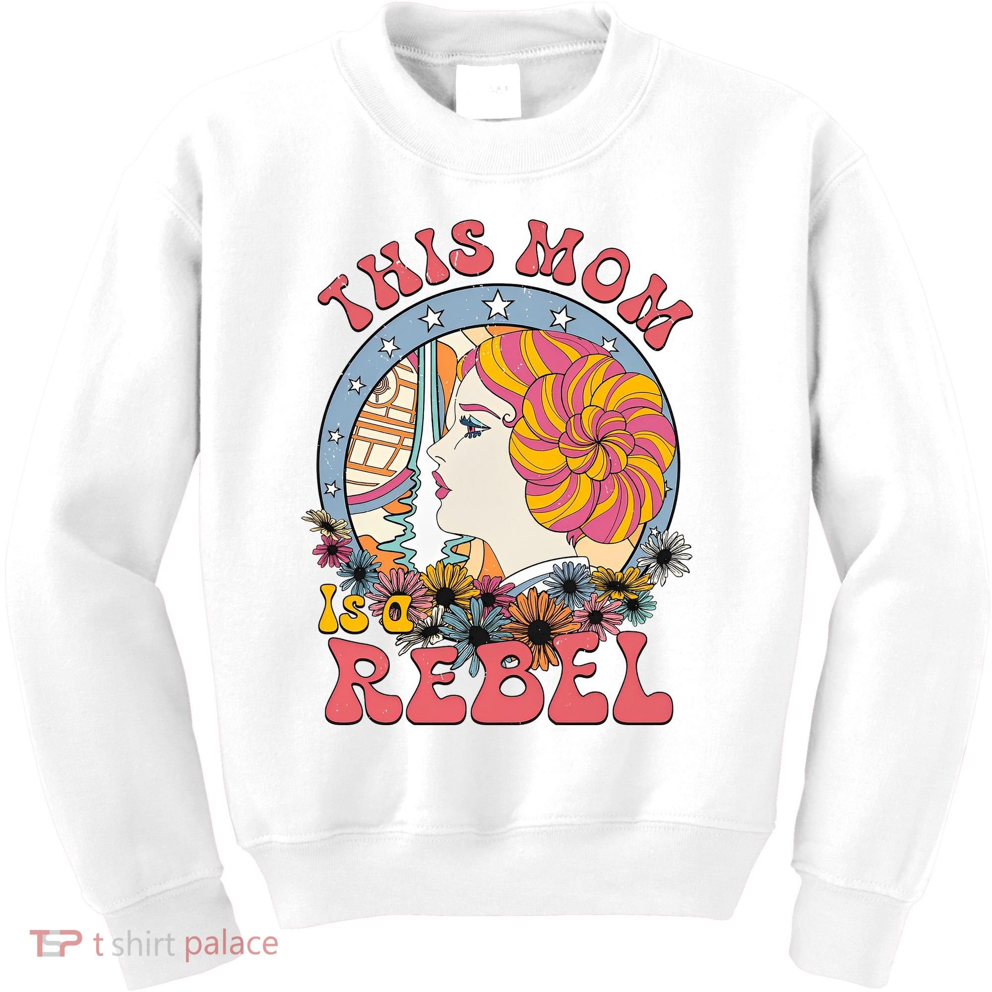 This Mom Is A Rebel Mom Mothers Day Kids Sweatshirt