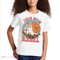 This Mom Is A Rebel Mom Mothers Day Kids T-Shirt thumb 2