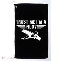 Trust Me Im A Pilot Golf Towel thumb 0