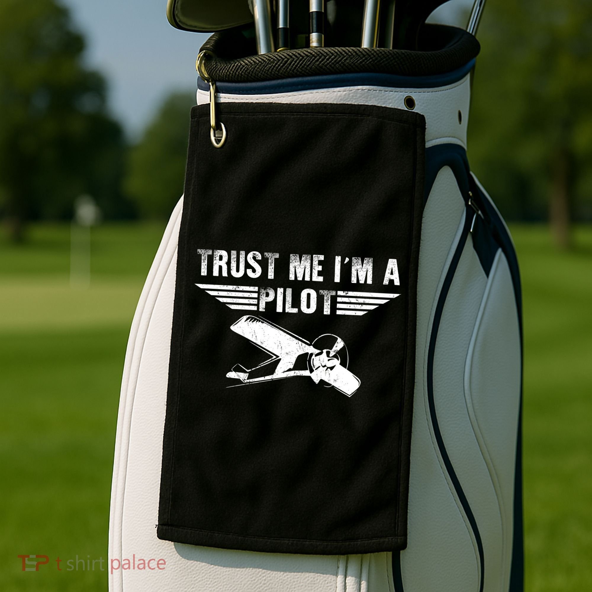 Trust Me Im A Pilot Golf Towel