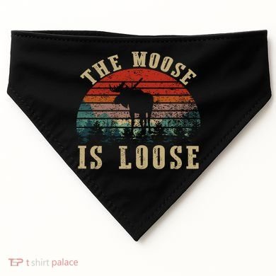 The Moose Is Loose USA-Made Doggie Bandana