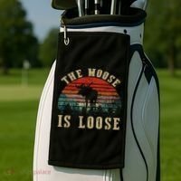 The Moose Is Loose Golf Towel thumb 2