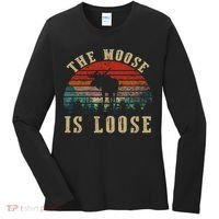 The Moose Is Loose Women's Long Sleeve Shirt thumb 0