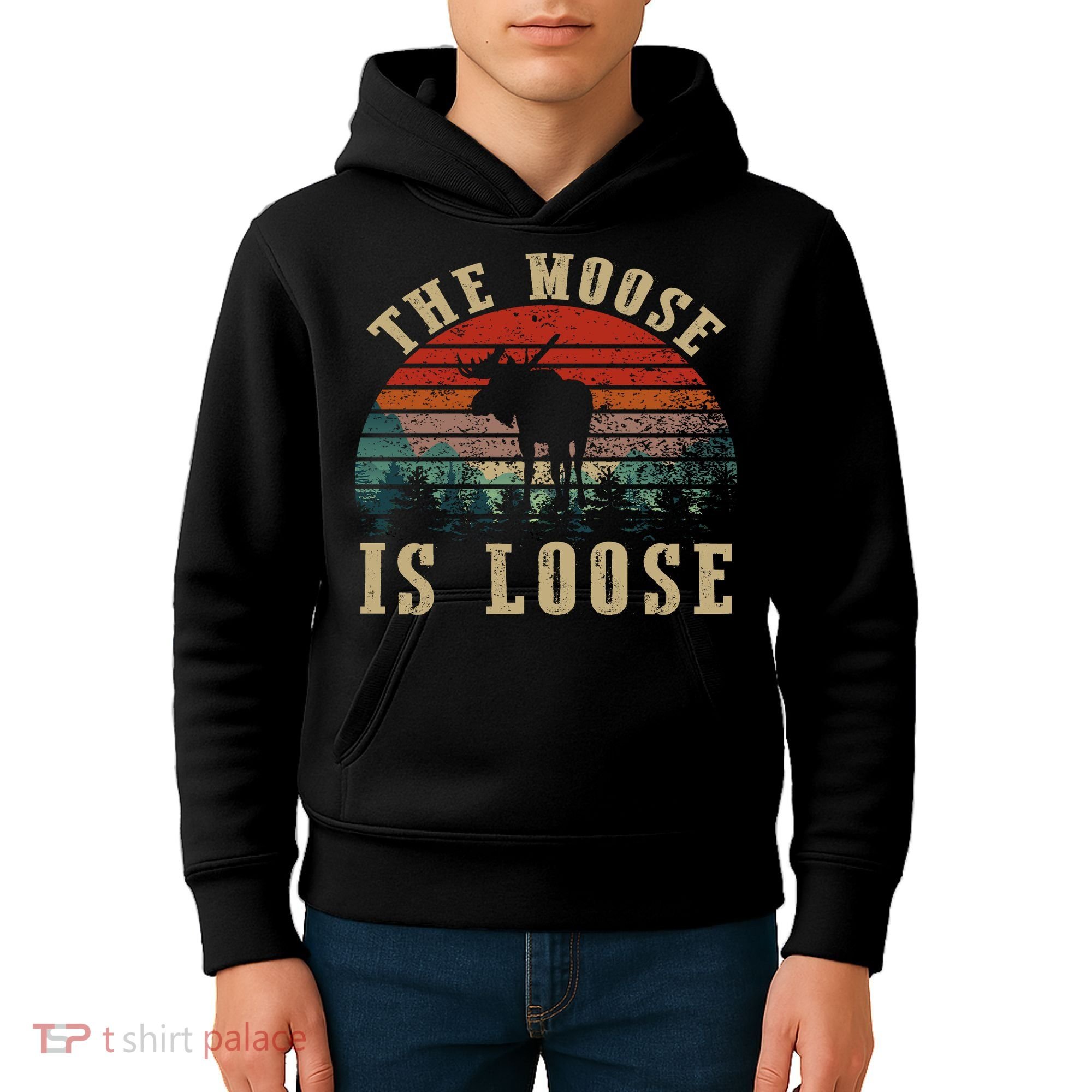 The Moose Is Loose Kids Hoodie