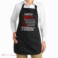 Trust Me I'm Basically A Surgeon Gift Funny Medical Tv Drama Great Gift Apron thumb 2