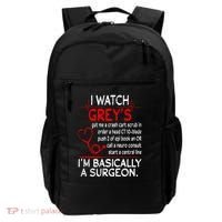 Trust Me I'm Basically A Surgeon Gift Funny Medical Tv Drama Great Gift Backpack thumb 0