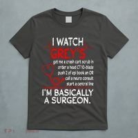 Trust Me I'm Basically A Surgeon Gift Funny Medical Tv Drama Great Gift T-Shirt thumb 5