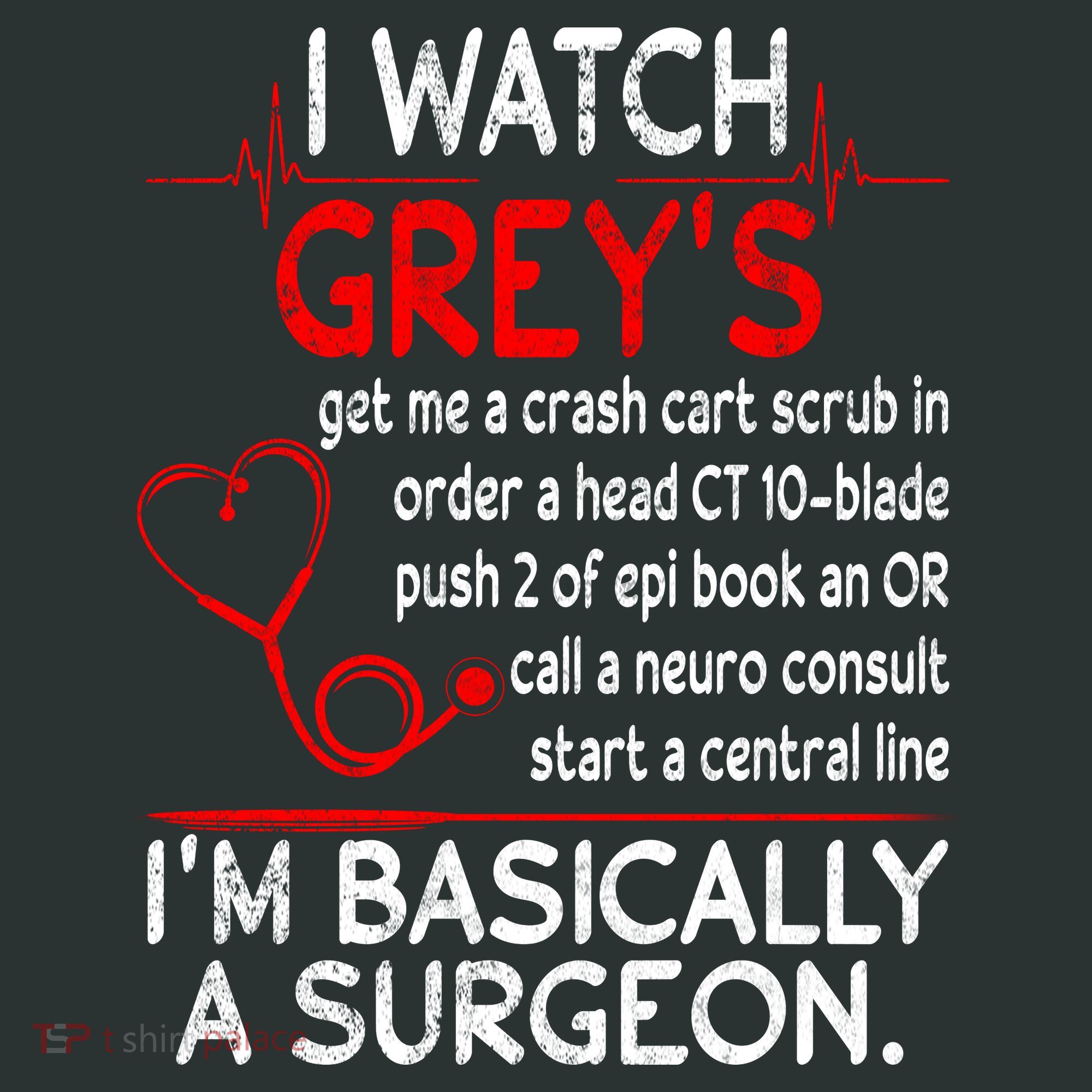 Trust Me I'm Basically A Surgeon Gift Funny Medical Tv Drama Great Gift Mousepad