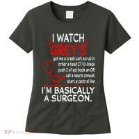 Trust Me I'm Basically A Surgeon Gift Funny Medical Tv Drama Great Gift Women's T-Shirt thumb 0