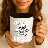 Trust Me Im A Pirate Funny Skull Crossbones Freebooter Coffee Mug thumb 3