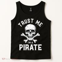 Trust Me Im A Pirate Funny Skull Crossbones Freebooter Tank Top thumb 2