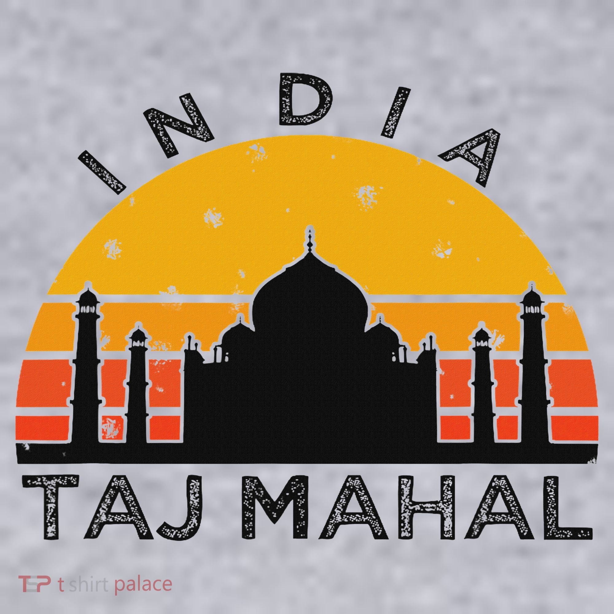 Taj Mahal India Gift Indian Travel Souvenir Women's Racerback Cropped Tank