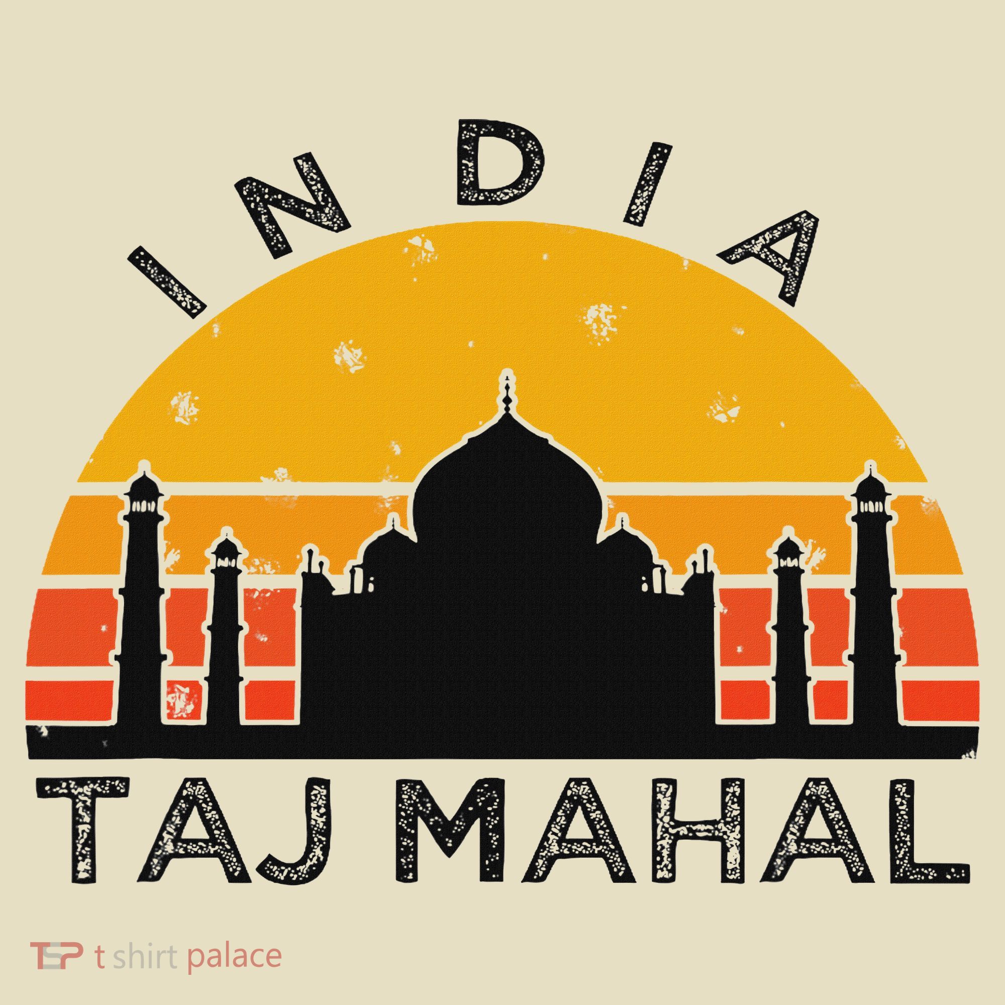 Taj Mahal India Gift Indian Travel Souvenir Comfort Colors Boxy T-Shirt