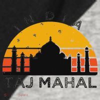 Taj Mahal India Gift Indian Travel Souvenir Raglan Baseball Sleeve Shirt thumb 2