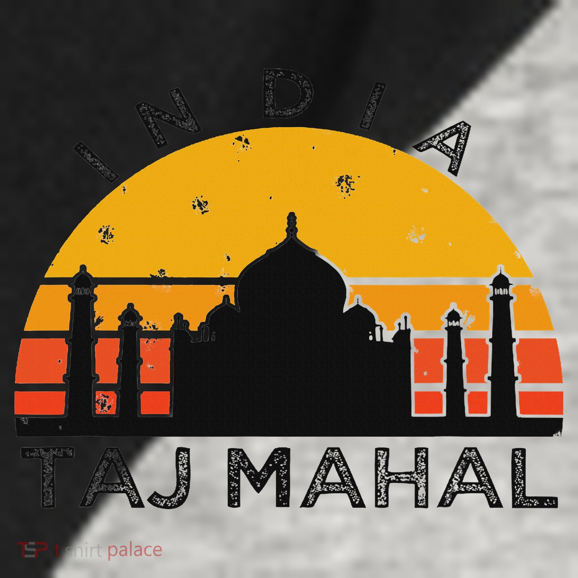 Taj Mahal India Gift Indian Travel Souvenir Raglan Baseball Sleeve Shirt