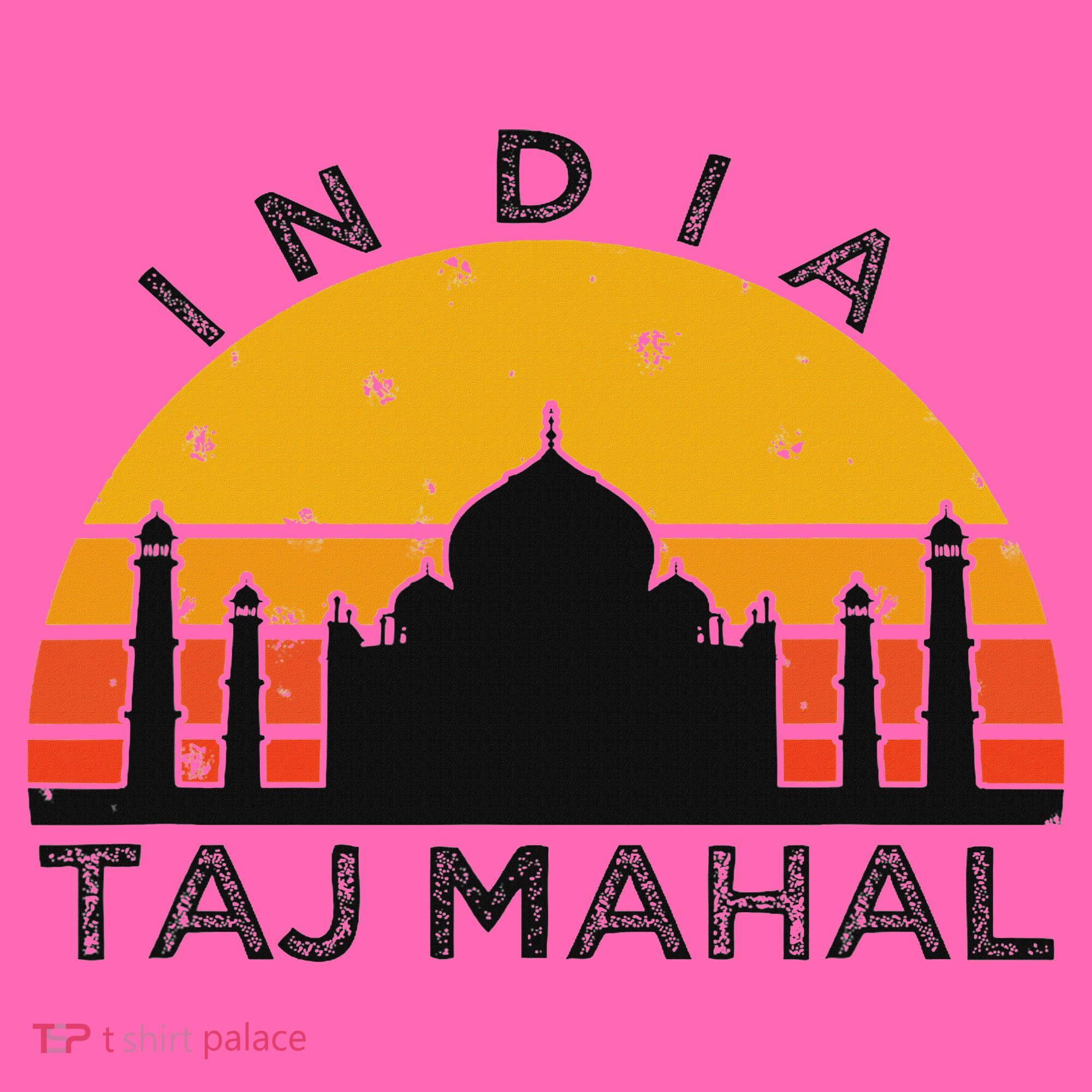 Taj Mahal India Gift Indian Travel Souvenir Stripe Pom Pom Beanie