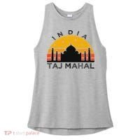 Taj Mahal India Gift Indian Travel Souvenir Ladies PosiCharge Tri-Blend Wicking Tank thumb 0