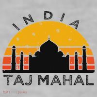 Taj Mahal India Gift Indian Travel Souvenir Ladies PosiCharge Tri-Blend Wicking Tank thumb 2