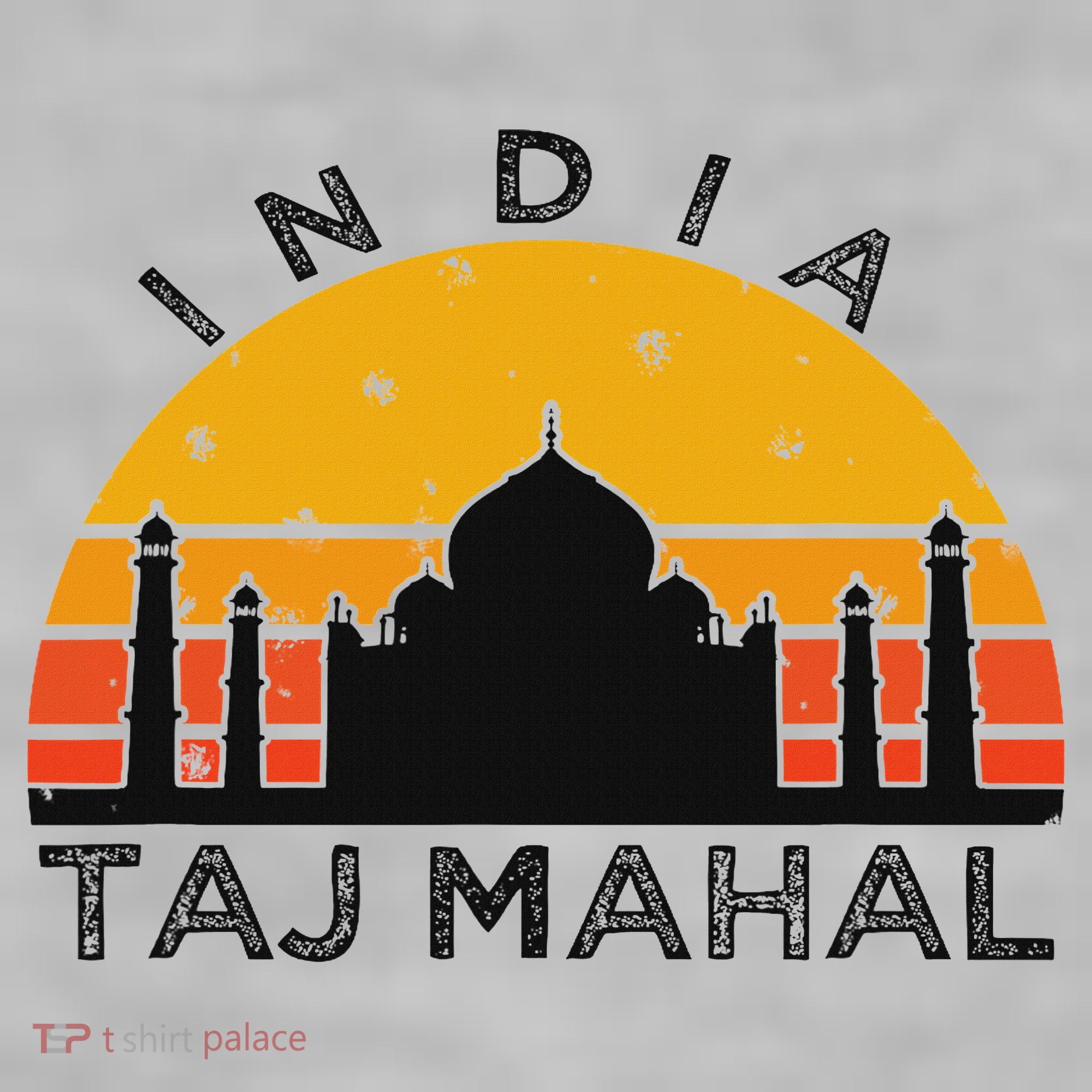 Taj Mahal India Gift Indian Travel Souvenir Ladies PosiCharge Tri-Blend Wicking Tank