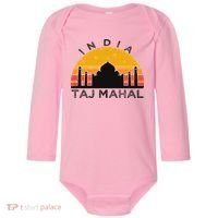 Taj Mahal India Gift Indian Travel Souvenir Baby Long Sleeve Bodysuit thumb 0
