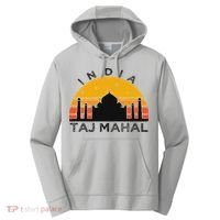 Taj Mahal India Gift Indian Travel Souvenir Performance Fleece Hoodie thumb 0