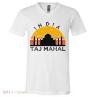 Taj Mahal India Gift Indian Travel Souvenir V-Neck T-Shirt thumb 0