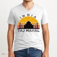 Taj Mahal India Gift Indian Travel Souvenir V-Neck T-Shirt thumb 2
