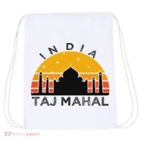 Taj Mahal India Gift Indian Travel Souvenir Drawstring Bag thumb 0