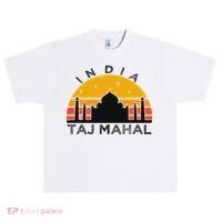 Taj Mahal India Gift Indian Travel Souvenir Urban Oversized Heavyweight T-Shirt thumb 0