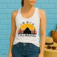 Taj Mahal India Gift Indian Travel Souvenir Women's Tank Top thumb 2