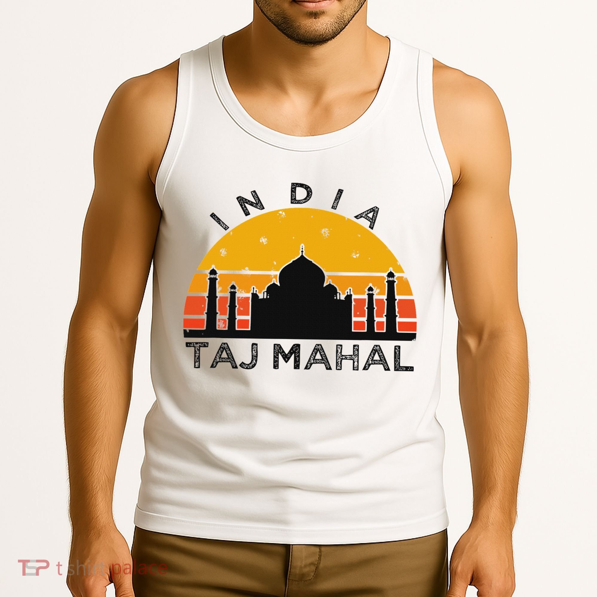 Taj Mahal India Gift Indian Travel Souvenir Tank Top