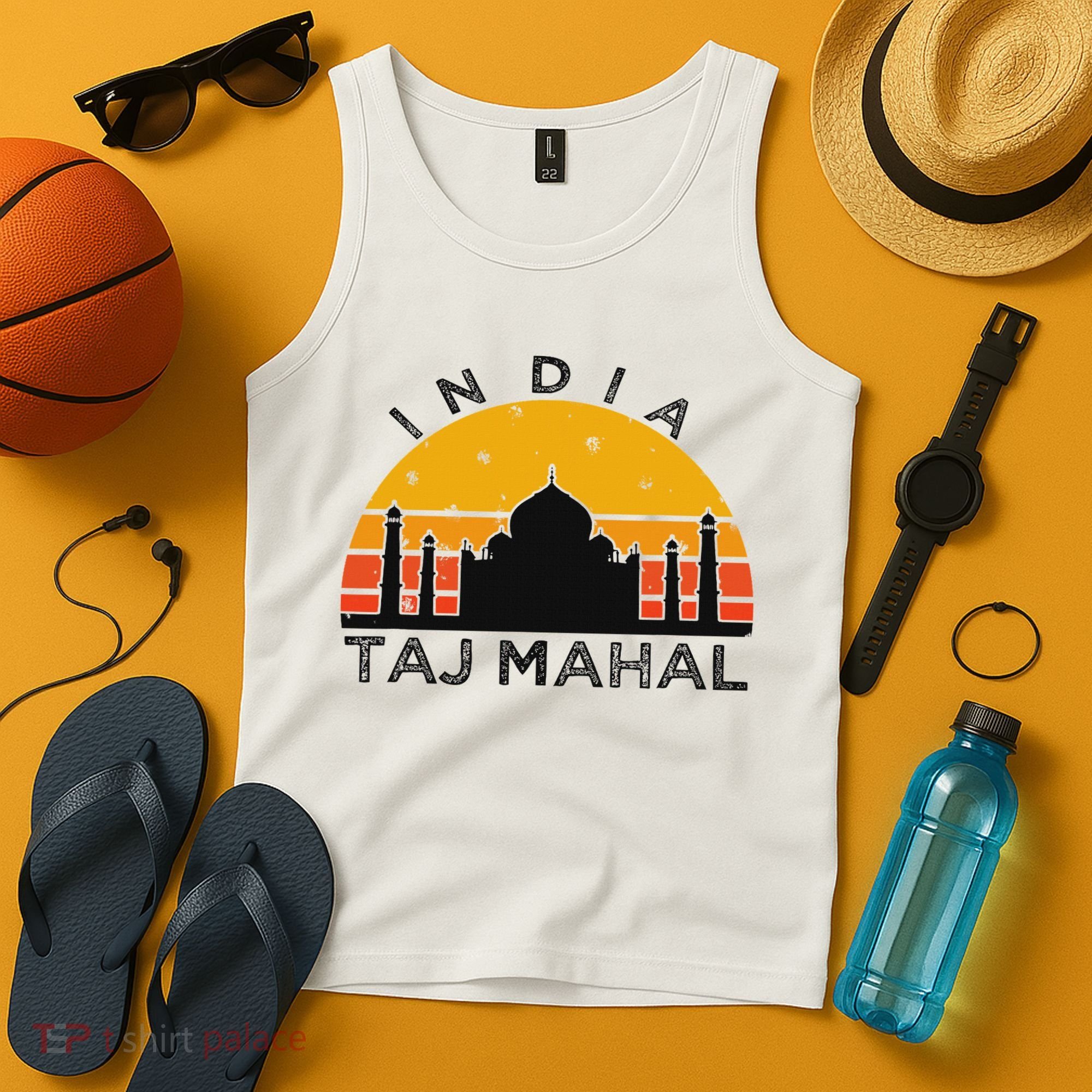 Taj Mahal India Gift Indian Travel Souvenir Tank Top