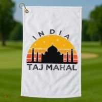 Taj Mahal India Gift Indian Travel Souvenir Golf Towel thumb 1