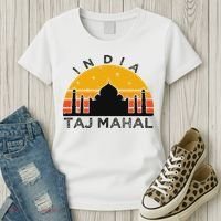 Taj Mahal India Gift Indian Travel Souvenir Women's T-Shirt thumb 3