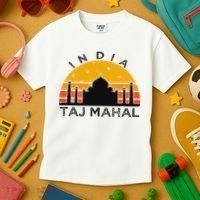 Taj Mahal India Gift Indian Travel Souvenir Kids T-Shirt thumb 3