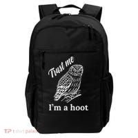 Trust Me I'm A Hoot Funny Owl  Backpack thumb 0