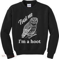 Trust Me I'm A Hoot Funny Owl  Kids Sweatshirt thumb 0