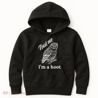 Trust Me I'm A Hoot Funny Owl  Kids Hoodie thumb 0