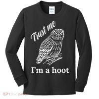 Trust Me I'm A Hoot Funny Owl  Kids Long Sleeve Shirt thumb 0
