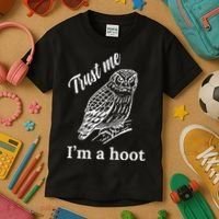 Trust Me I'm A Hoot Funny Owl  Kids T-Shirt thumb 3