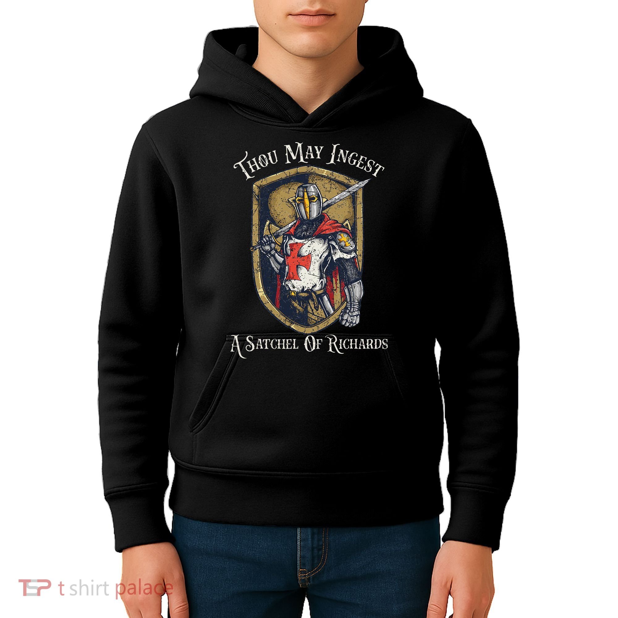 Thou May Ingest A Satchel Of Richards Kids Hoodie
