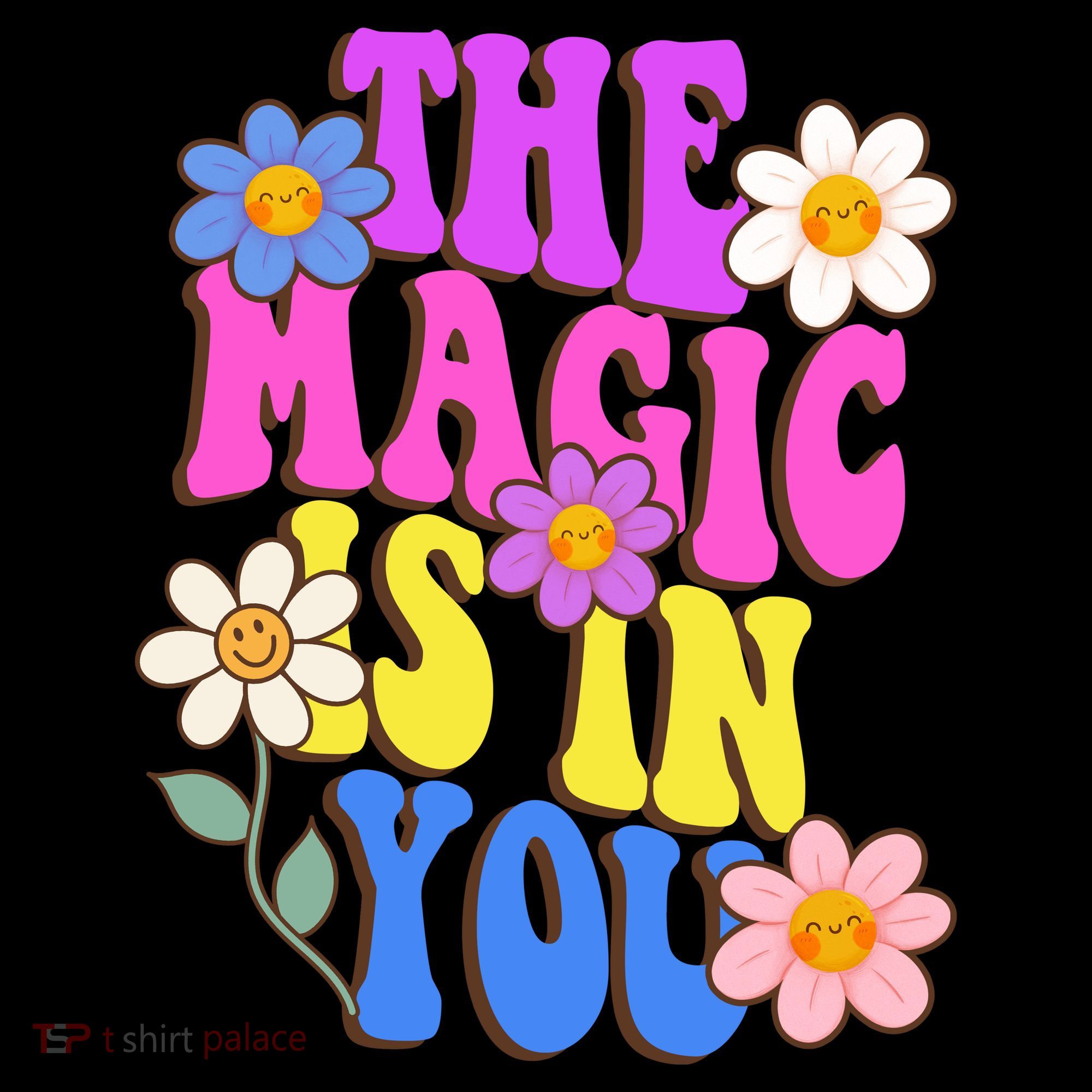 The Magic Is In You Floral Groovy Cute Coffee Mug